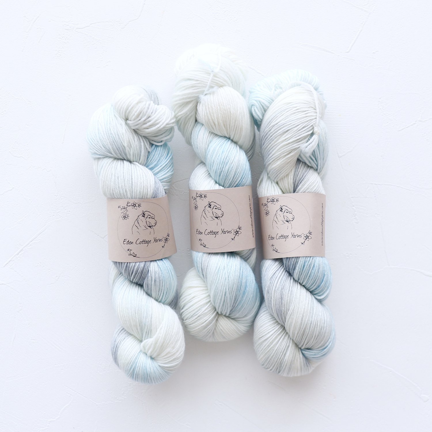 【Eden Cottage Yarns】<br>Pendle 4ply<br>Snowfall