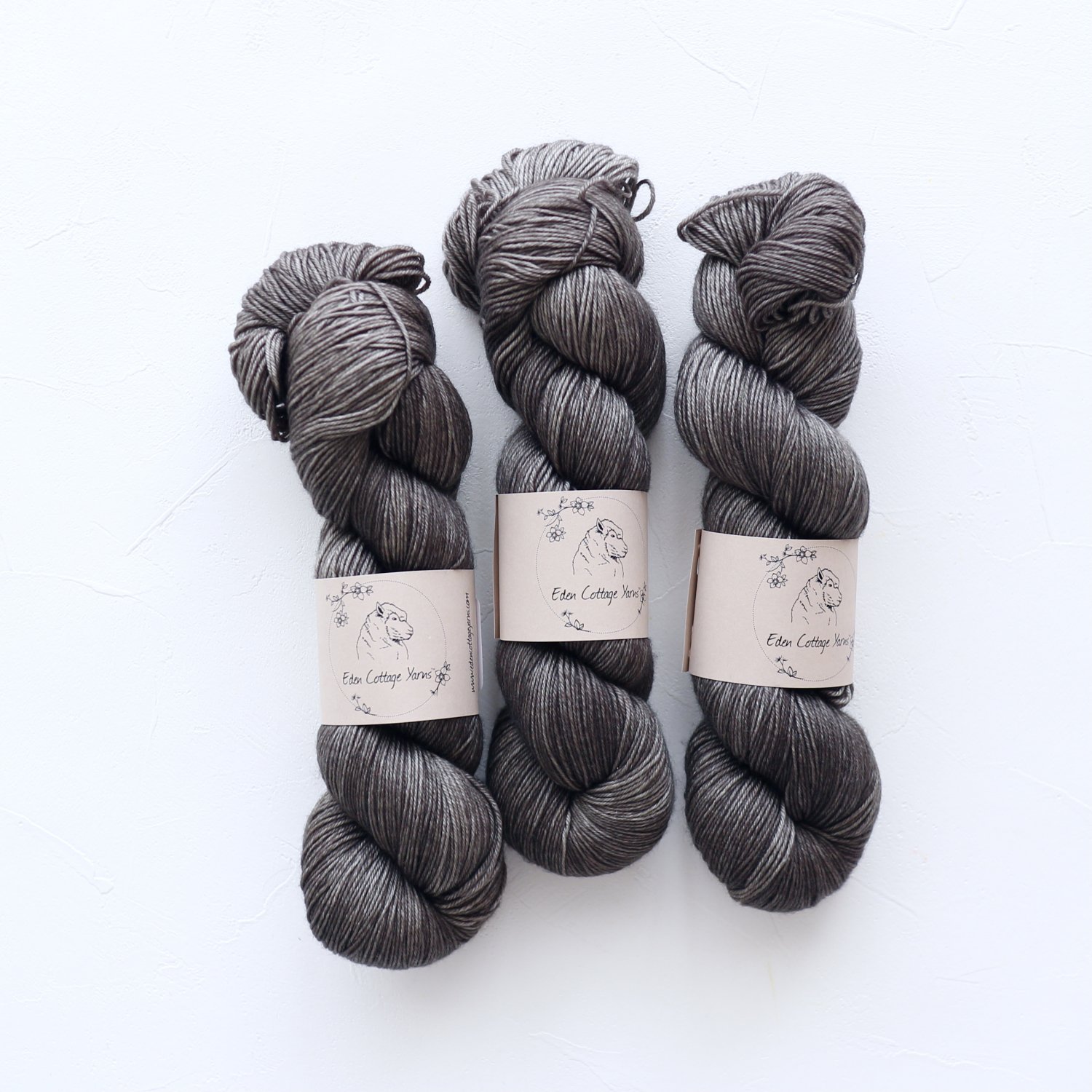 【Eden Cottage Yarns】<br>Pendle 4ply<br>Charcoal