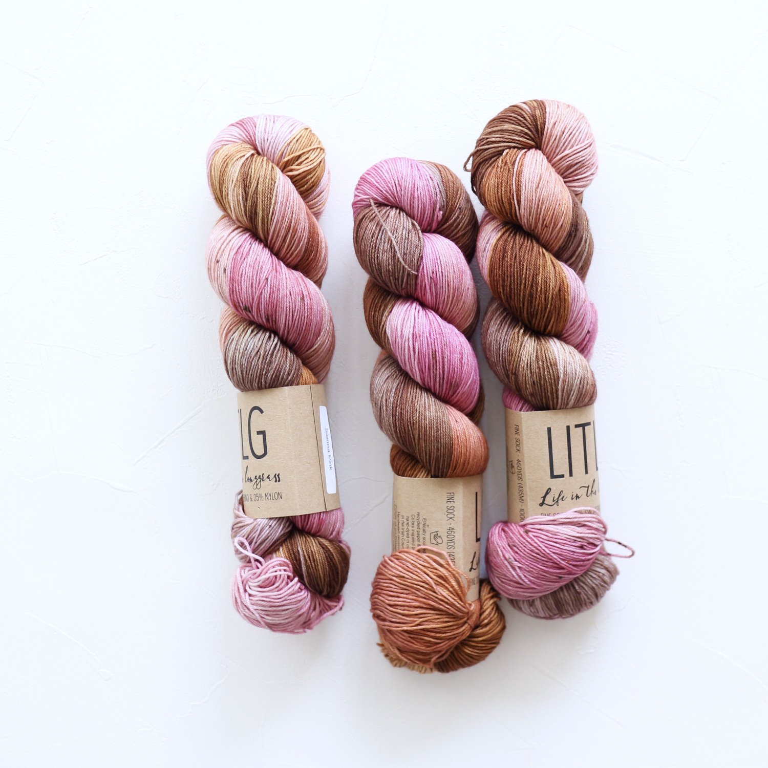 LIFE IN THE LONGGRASS<br>Fine Sock<br>Sienna Pink