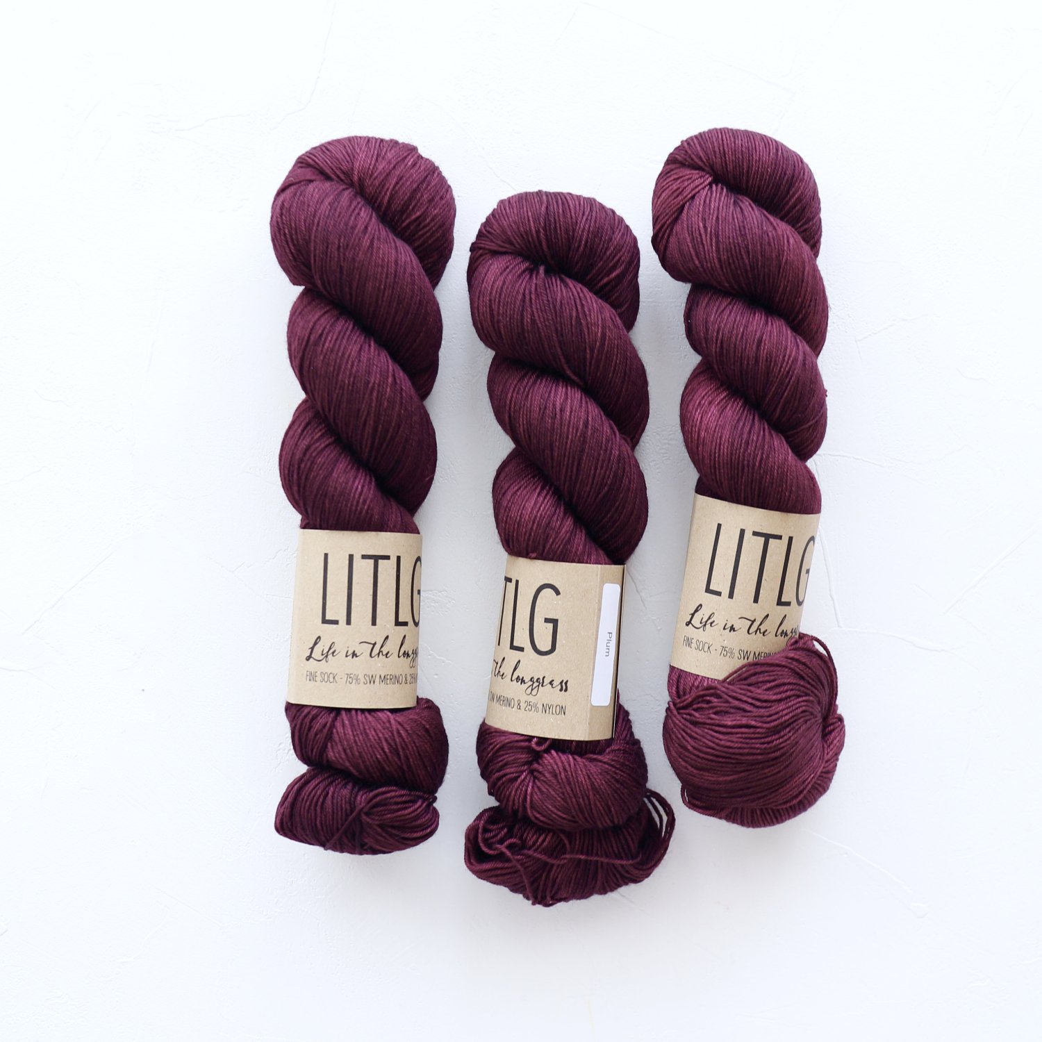 【LIFE IN THE LONGGRASS】<br>Fine Sock<br>Plum