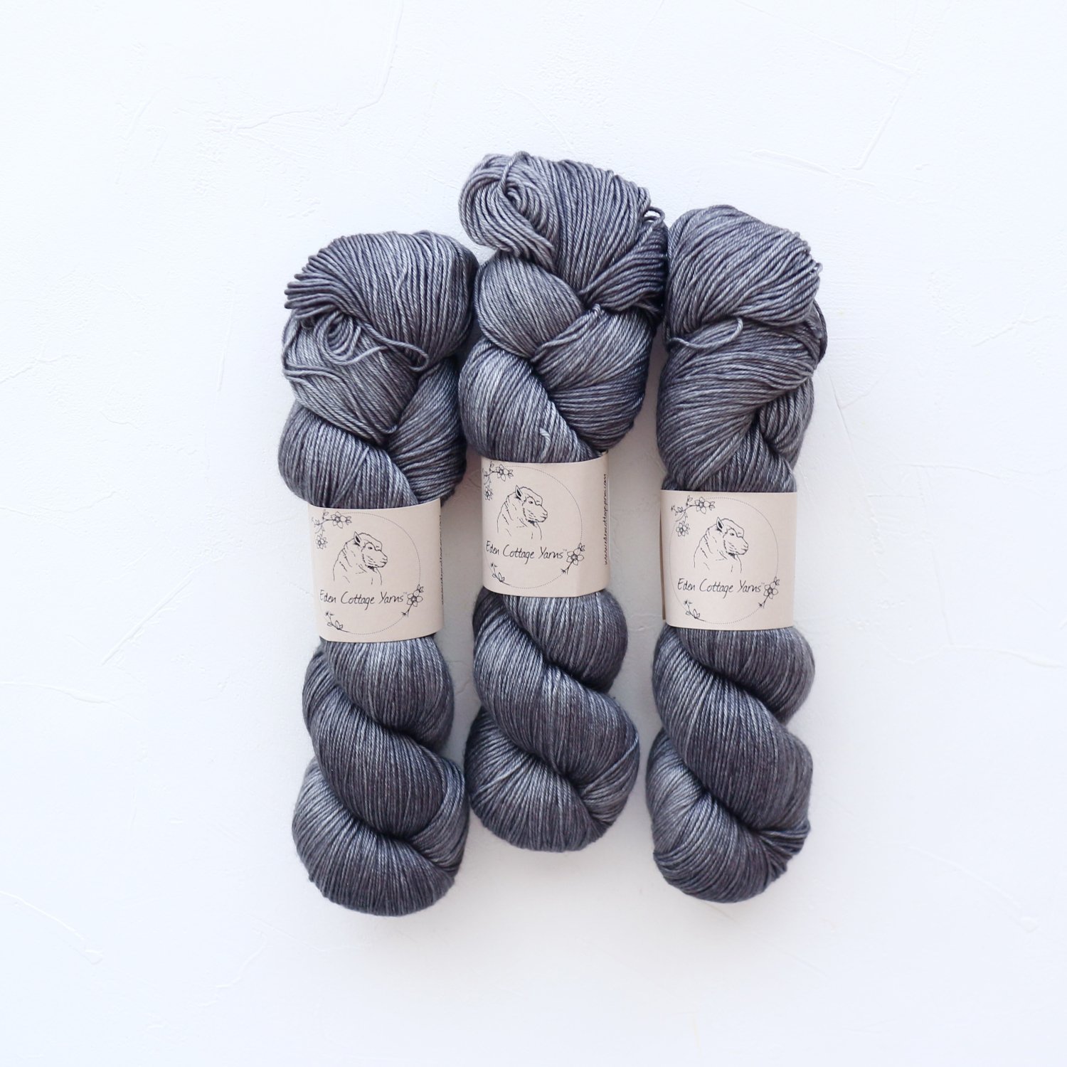 【Eden Cottage Yarns】<br>Titus 4ply<br>Charcoal
