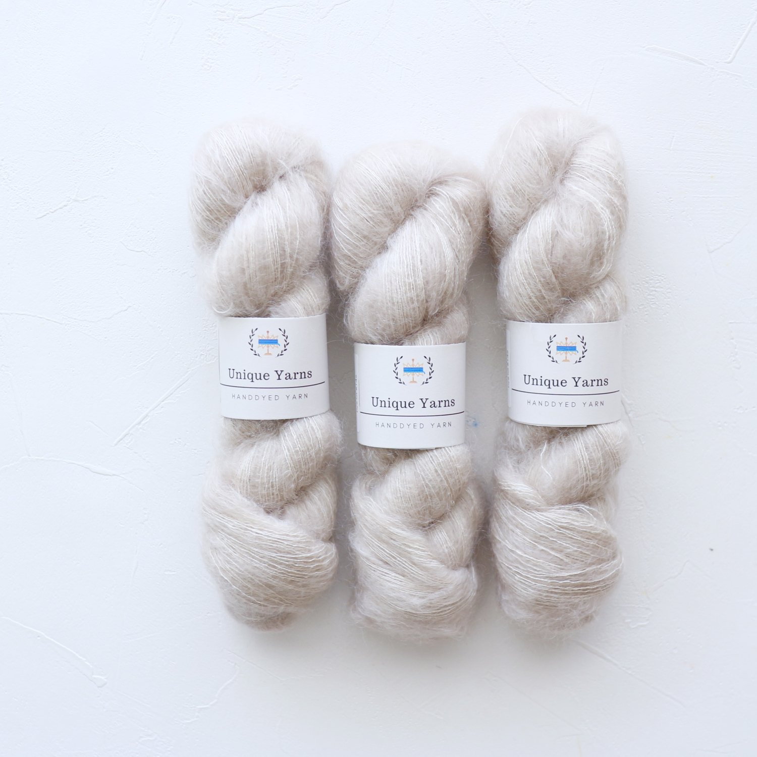 【Unique Yarns】<br>Lace mohair/silk<br>Sand