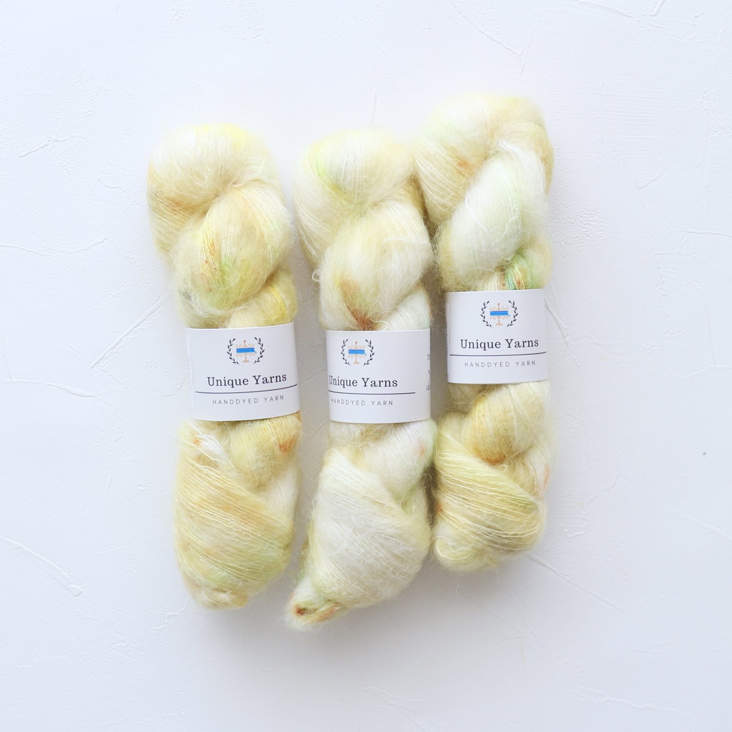 【Unique Yarns】<br>Lace mohair/silk<br>Solskinn