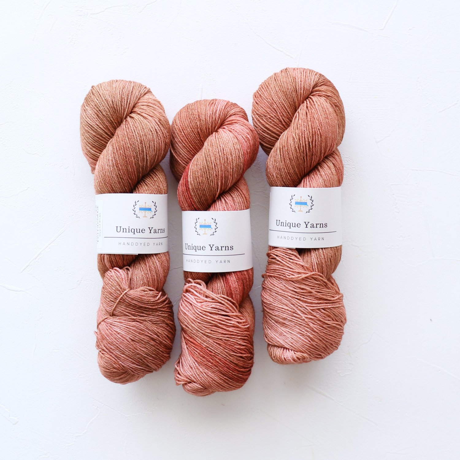 【Unique Yarns】<br>4-ply Pure Merino Wool<br>Terracotta