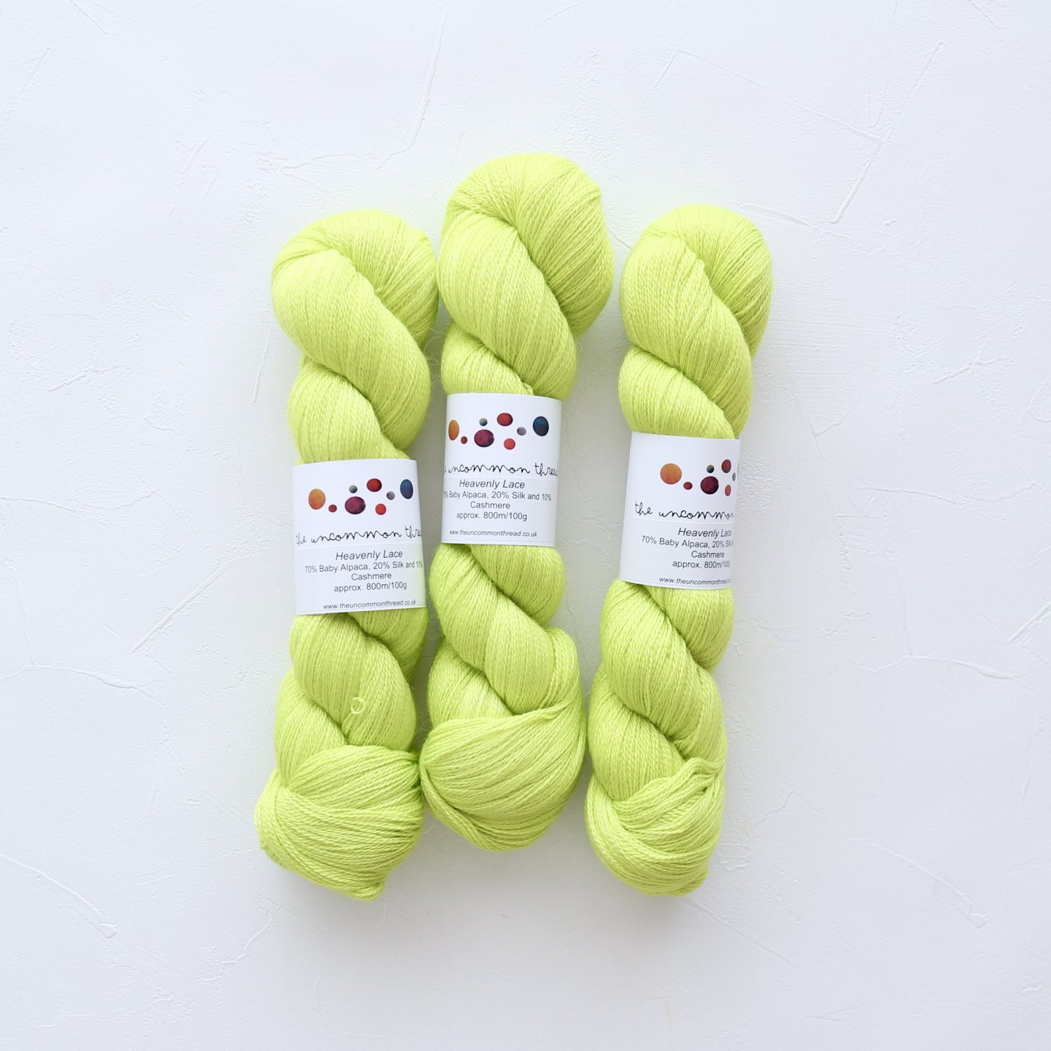 The Uncommon Thread】Heavenly LaceHi-Vis Green - 輸入手染め毛糸