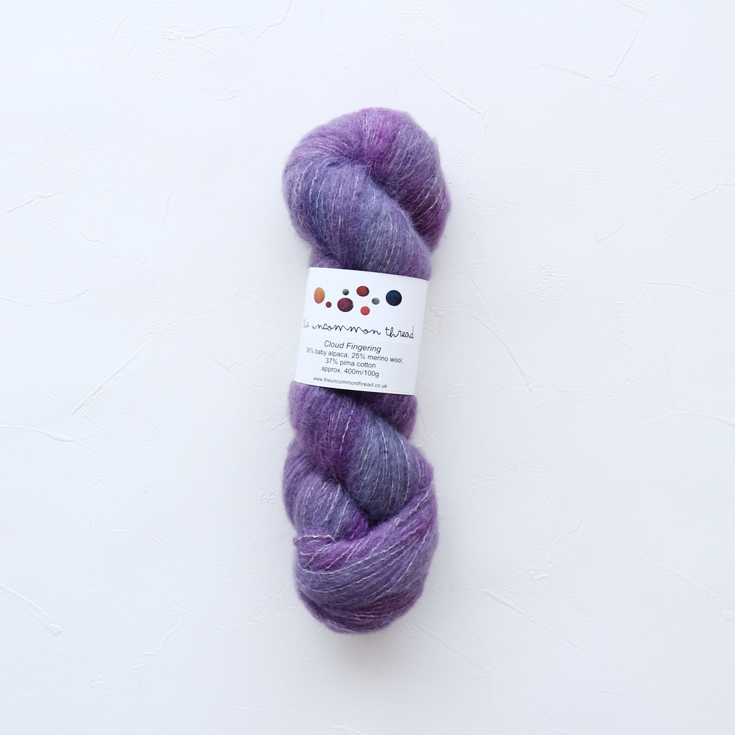 【The Uncommon Thread】<br >Cloud Fingering<br>Amethyst