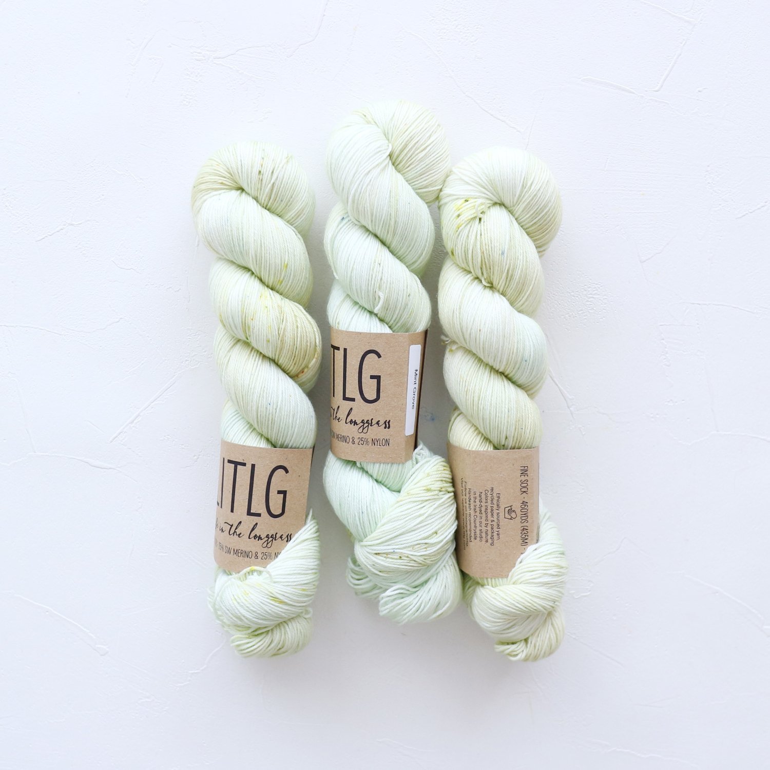 【LIFE IN THE LONGGRASS】<br>Fine Sock<br>Mint Grove