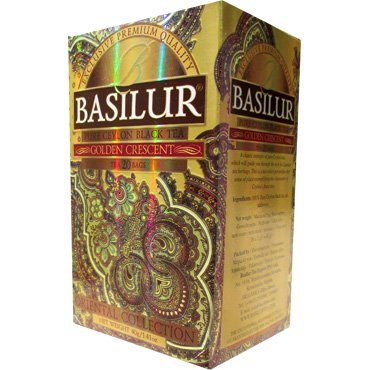 Basilur Tea バシラーティー Golden Crescent ゴールデン クレセント ティーバッグ 個人輸入通販店 スリランカ インドのグロッサリーショップ Yasmeen ヤスミン ご自宅へ直接発送いたします