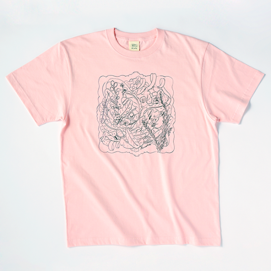 Tシャツ：1色イラスト　(北澤平祐/「ルッコラのちいさなさがしものやさん」）ユニセックスS・M・L・XL　（原画展限定ポストカード付き）