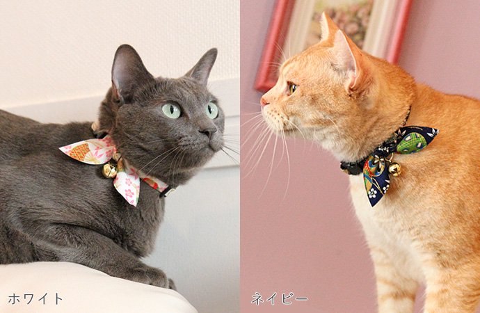 【CAT Amo.k】毬りぼん カラー -首輪通販サイト【Amo.k shop】犬や猫・ウサギ・フェレット・ハムスター用