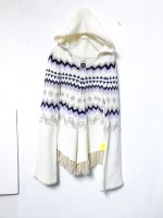 Nordic pattern hooded sweater