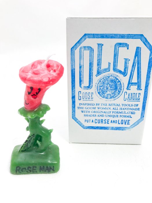 OLGA -goose candle- ''ROSE MAN''