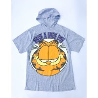 1970s JIM DAVIS ''Garfield'' print hooded T-shirt