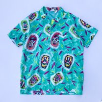 1980s Beach design pattern s/s shirt
