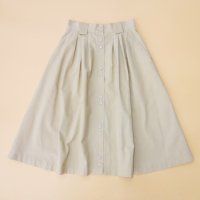 Button fly tuck skirt / BEG