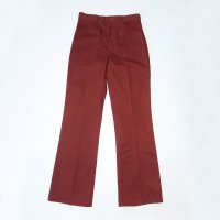 1970s WRANGLER FLARED PANTS / RED BROWN