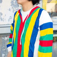 COLORFUL STRIPED HOODIE