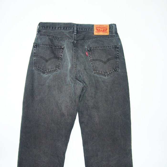 1990s LEVI'S 550 BLACK DENIM PANTS