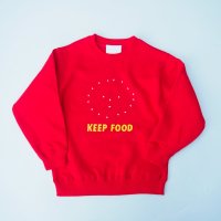 SPUT Performance - KEEP FOOD KIDS SWEATSHIRT / RED<img class='new_mark_img2' src='https://img.shop-pro.jp/img/new/icons10.gif' style='border:none;display:inline;margin:0px;padding:0px;width:auto;' />