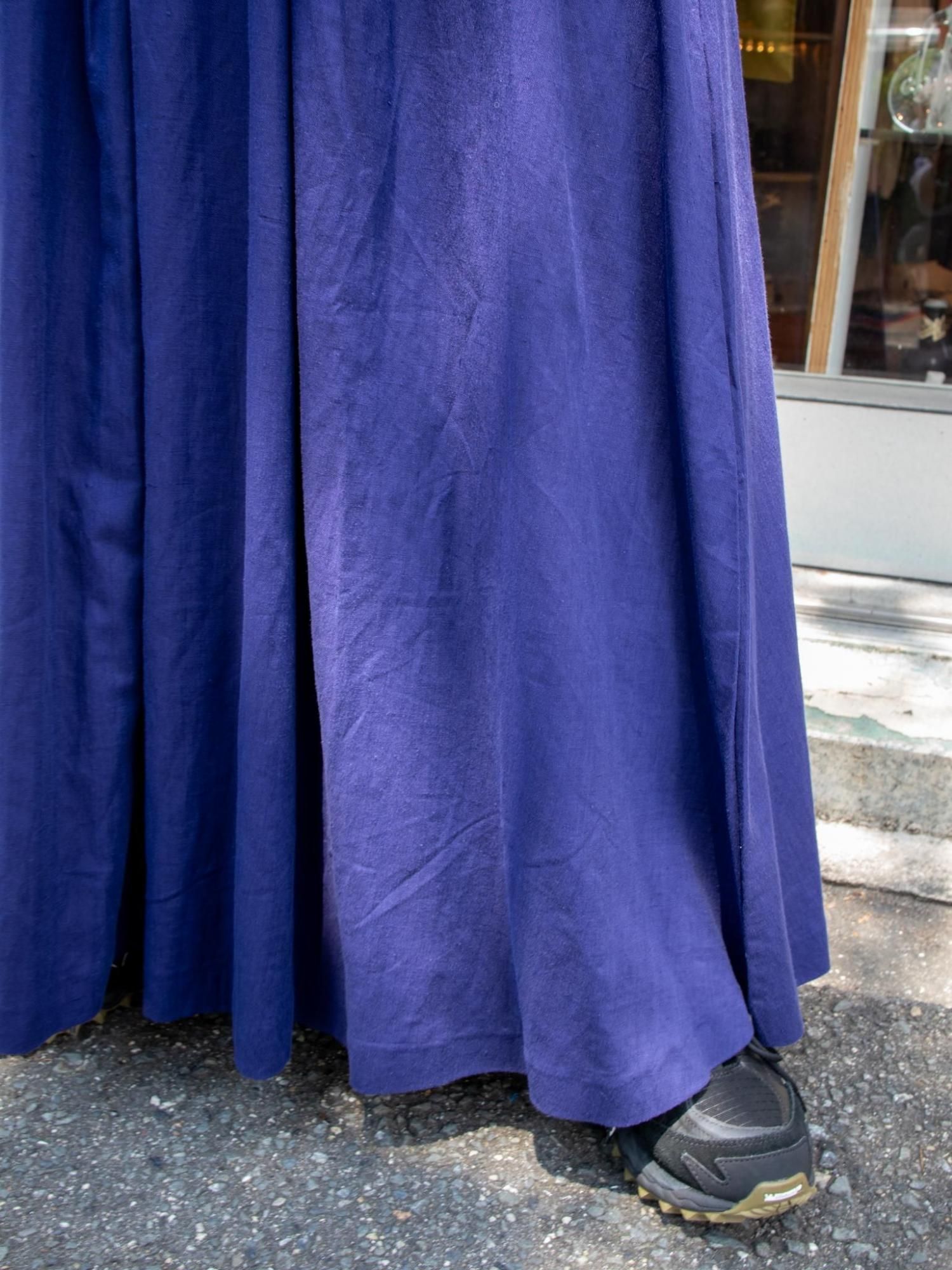 完売品　ORIGINAL FLARE SKIRT【和柄九尾】 Y's BORN PRODUCT] COTTON TWILL FLARE SKIRT WITH GUSSET(XS