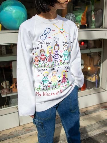 1980s FAMILY HAND PAINT SWEATSHIRT