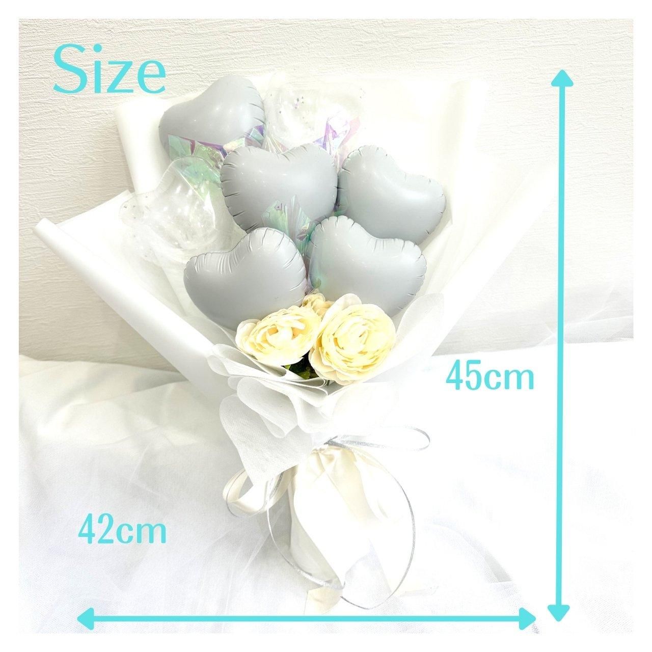 フェザーカラーバルーンブーケ