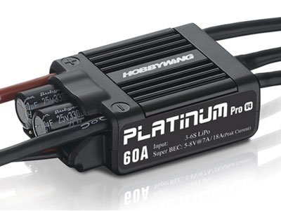 HOBBYWING PLATINUM 60A-V4 BEC内蔵 5V-8V/7A - EnergyPowerRC