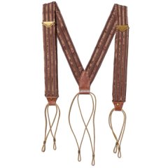 The 2 Monkeys Suspenders Color: Brown