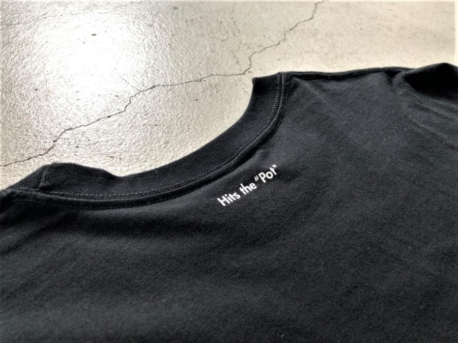 ツボるロングTシャツ 小野哲平/櫛目大壺 黒 フロントプリント
