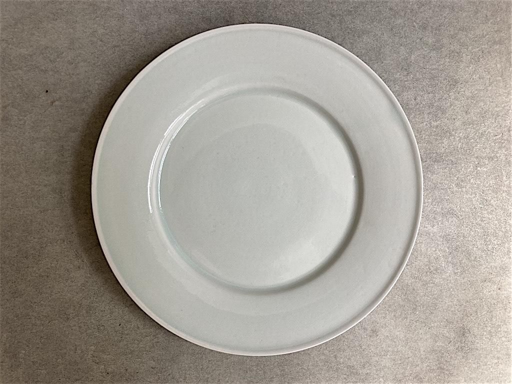 白磁8.5寸リム皿 White porcelain rim plate - うつわ祥見 web shop