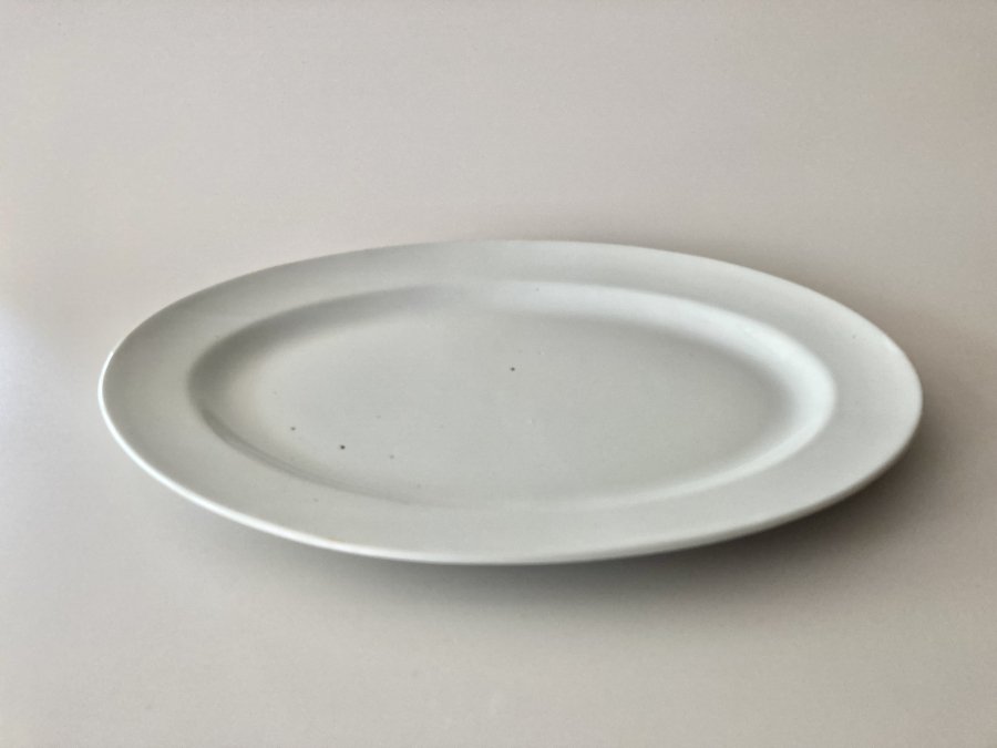 オーバル皿大 白 Oval plate large size white