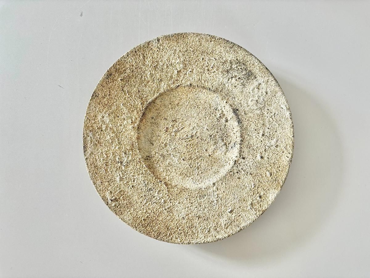 独特な店 plate rim Yakishime L 焼締ワイドリム皿 L うつわ祥見 - size 食器