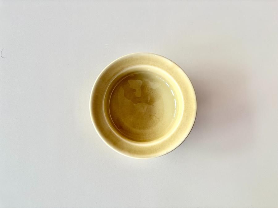 ヨシノヒトシ 茶碗 黄色