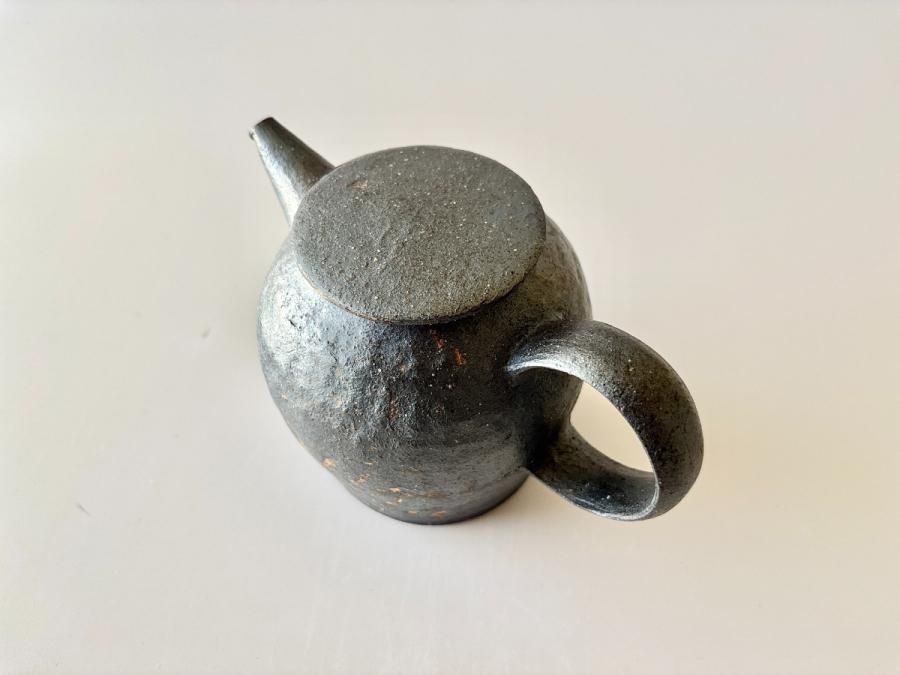 村上躍さん　ポット　黒焼締 村上躍さん ポット 黒焼締 村上躍さん ポット 黒焼締 黒焼締