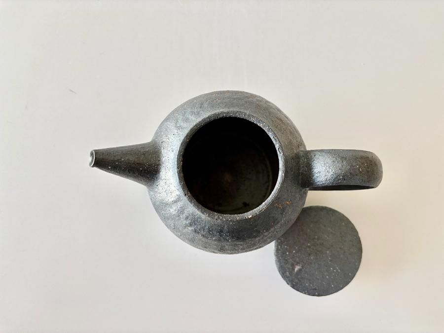 村上躍さん　ポット　黒焼締 村上躍さん ポット 黒焼締 村上躍さん ポット 黒焼締 黒焼締