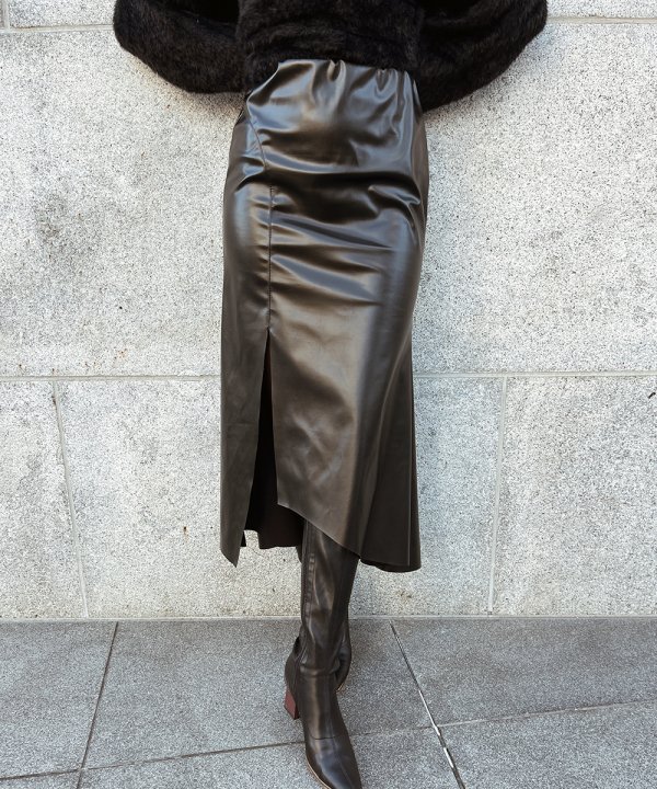 Design leather skirt