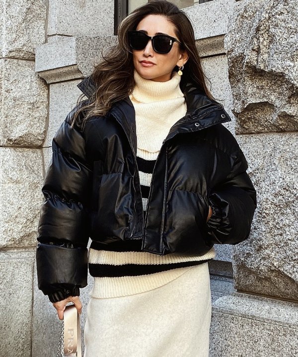 <img class='new_mark_img1' src='https://img.shop-pro.jp/img/new/icons14.gif' style='border:none;display:inline;margin:0px;padding:0px;width:auto;' />Fake leather puff jacket