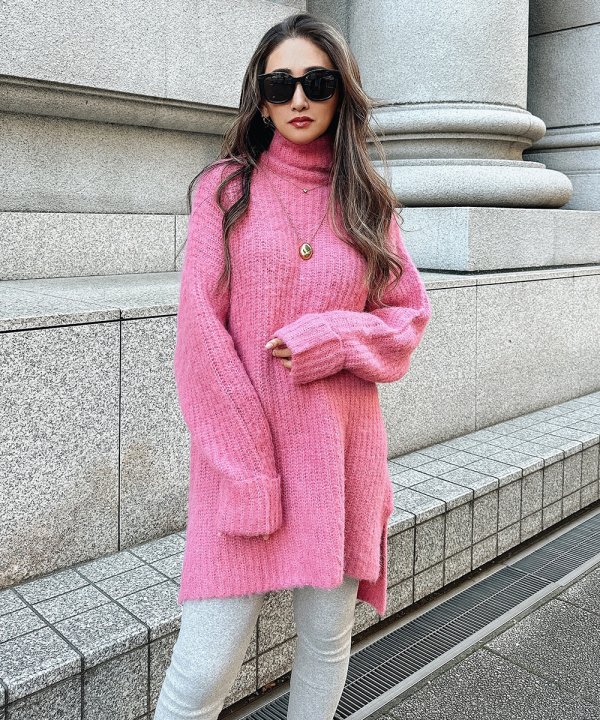 Loose mohair knit