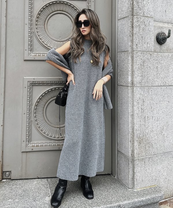 Bolero knit dress