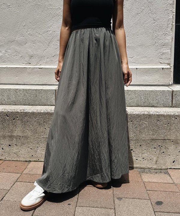 A-line long skirt