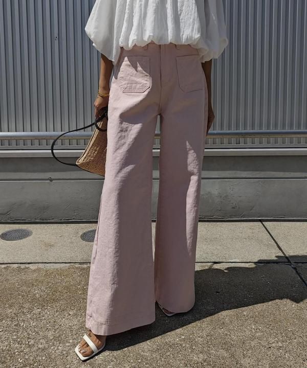 Out pocket wide denim - esutoreja-エストレジャ-｜レディース