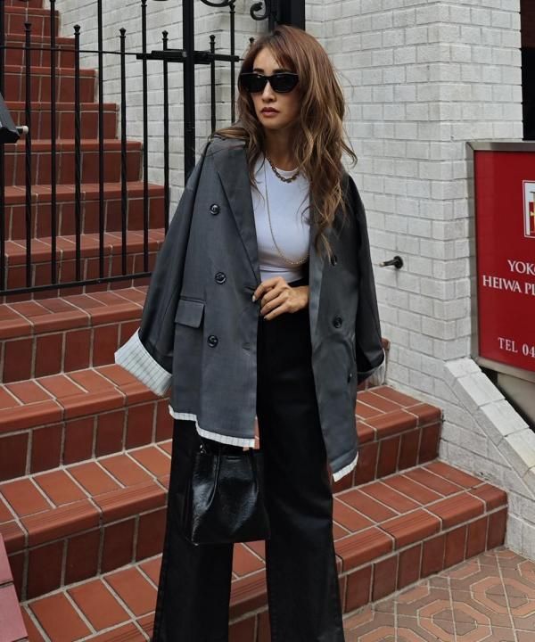 Layered double tailored jacket