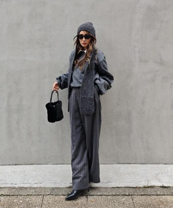 10/29 20:00~Side line stripe wide pants - esutoreja