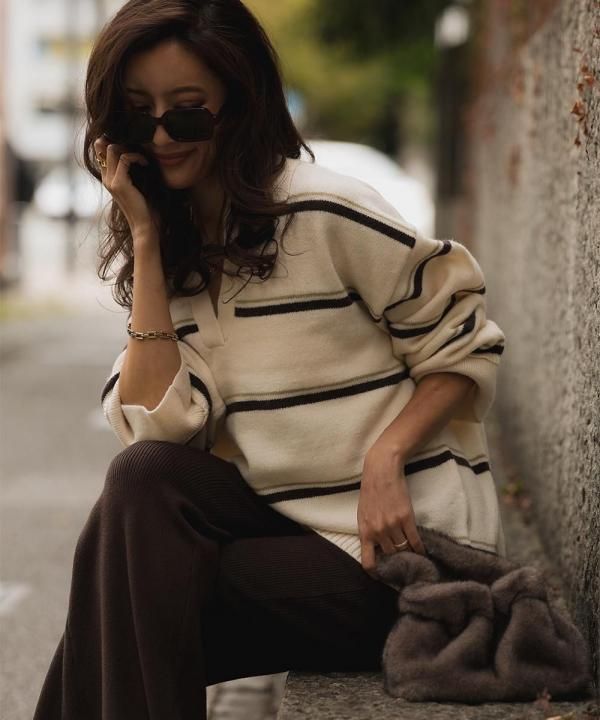 <img class='new_mark_img1' src='https://img.shop-pro.jp/img/new/icons14.gif' style='border:none;display:inline;margin:0px;padding:0px;width:auto;' />11/5 20:00~Border skipper knit