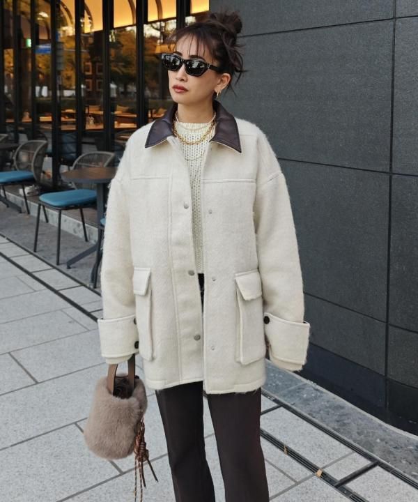 <img class='new_mark_img1' src='https://img.shop-pro.jp/img/new/icons14.gif' style='border:none;display:inline;margin:0px;padding:0px;width:auto;' />12/3 20:00~Shaggy shirt jacket