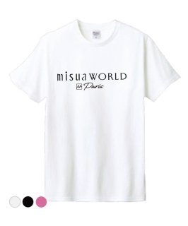misua world T-shirt (Beppu/Garnet red)