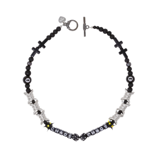 【1/1】UNISEX PEARL + BEADS NECKLACE #057
