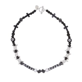 【1/1】UNISEX PEARL + BEADS NECKLACE #077 