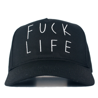 FUCK LIFE CAP  (黒) 