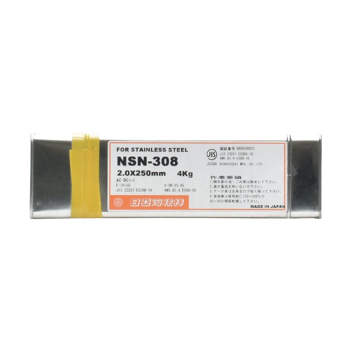 ニツコー熔材 ステンレス鋼用 溶接棒 NSN-308 φ2.0mm×250mm バラ売り